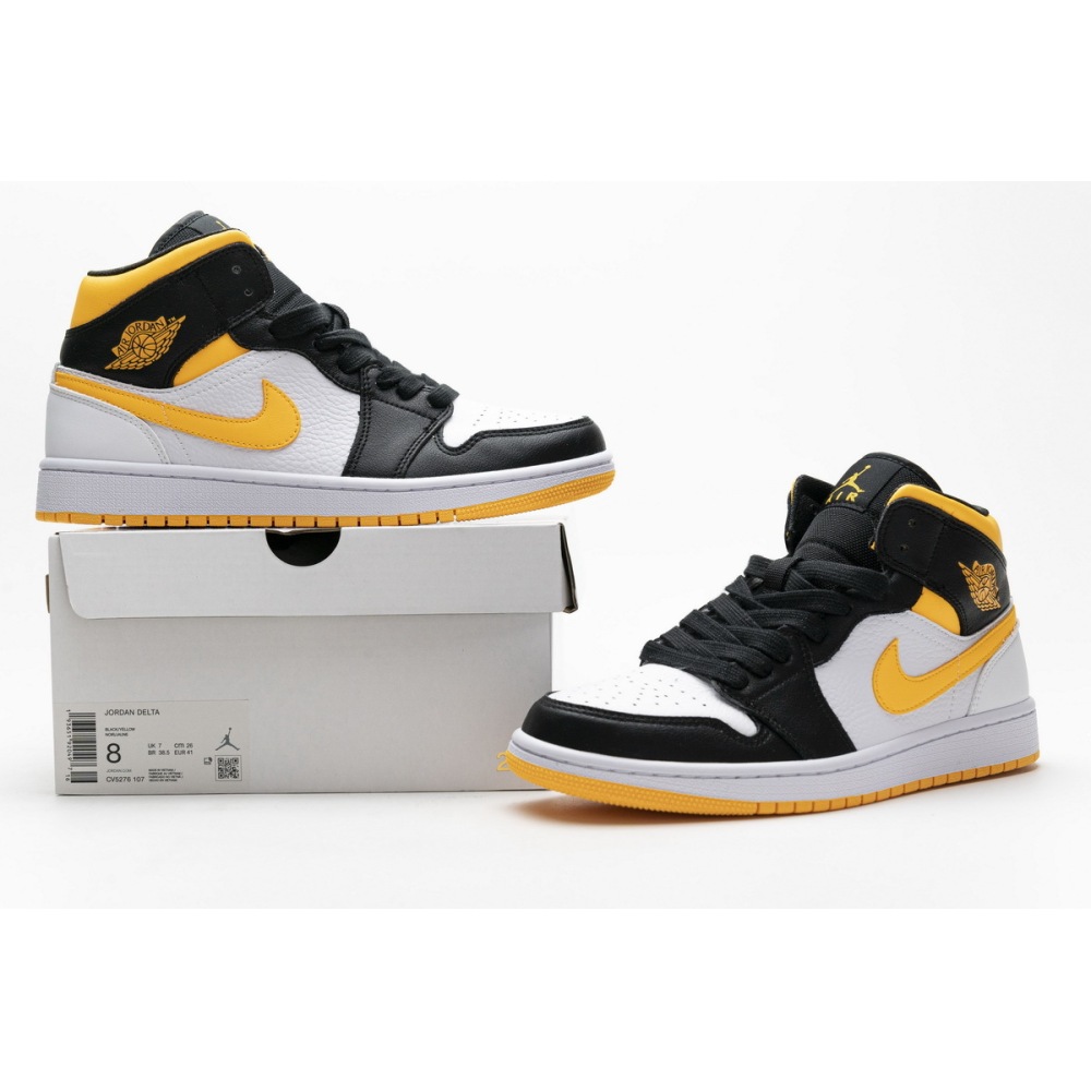 OG Air Jordan 1 Mid Laser Orange Black (W),  CV5276-107