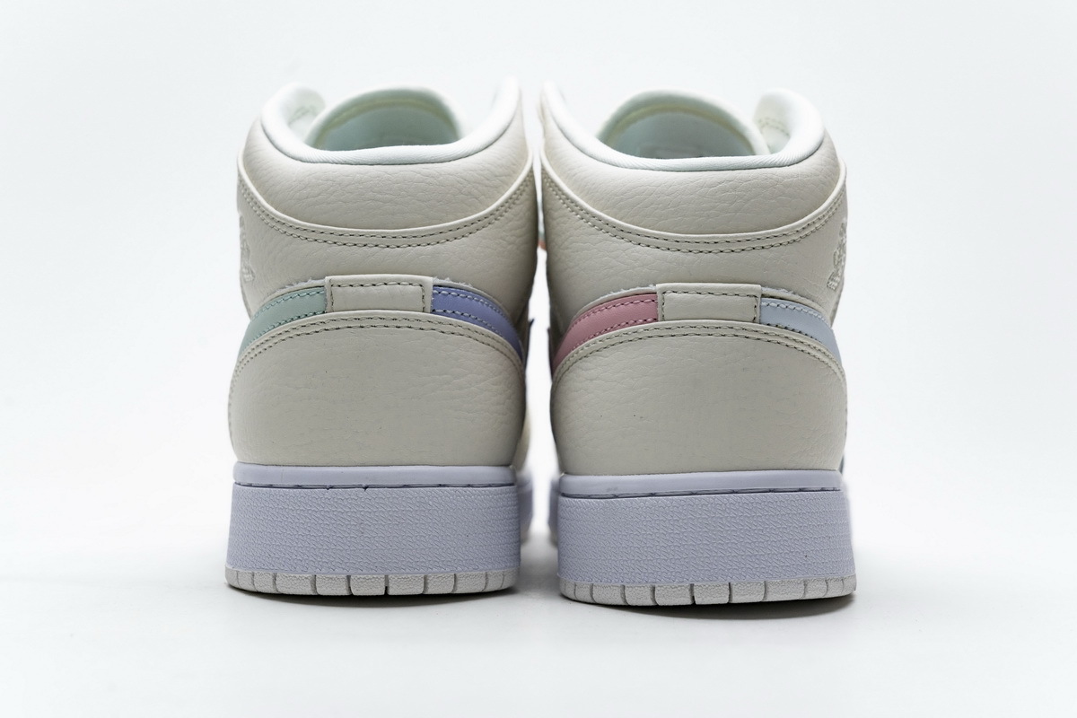 OG Air Jordan 1 Mid Multi-Color Swoosh Phantom (GS),  555112-035