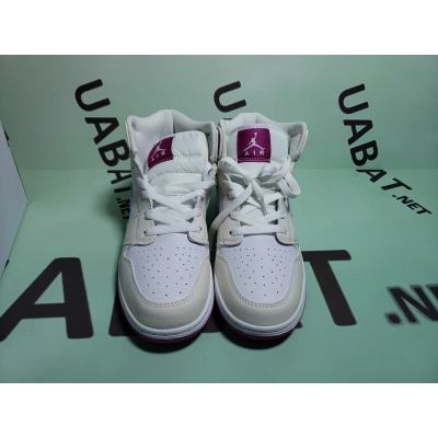 OG Air Jordan 1 Mid SE White Fuchsia Blast,  555112-100 02