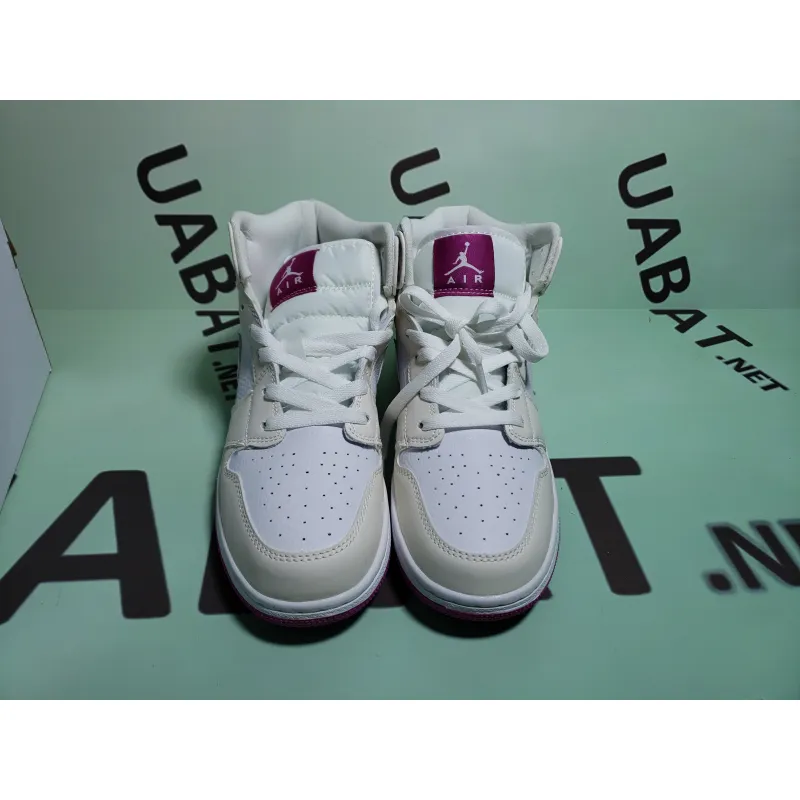 OG Air Jordan 1 Mid SE White Fuchsia Blast,  555112-100