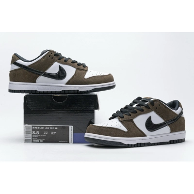 Uabat SB Dunk Low White Black Trail End Brown, 304292-102 01
