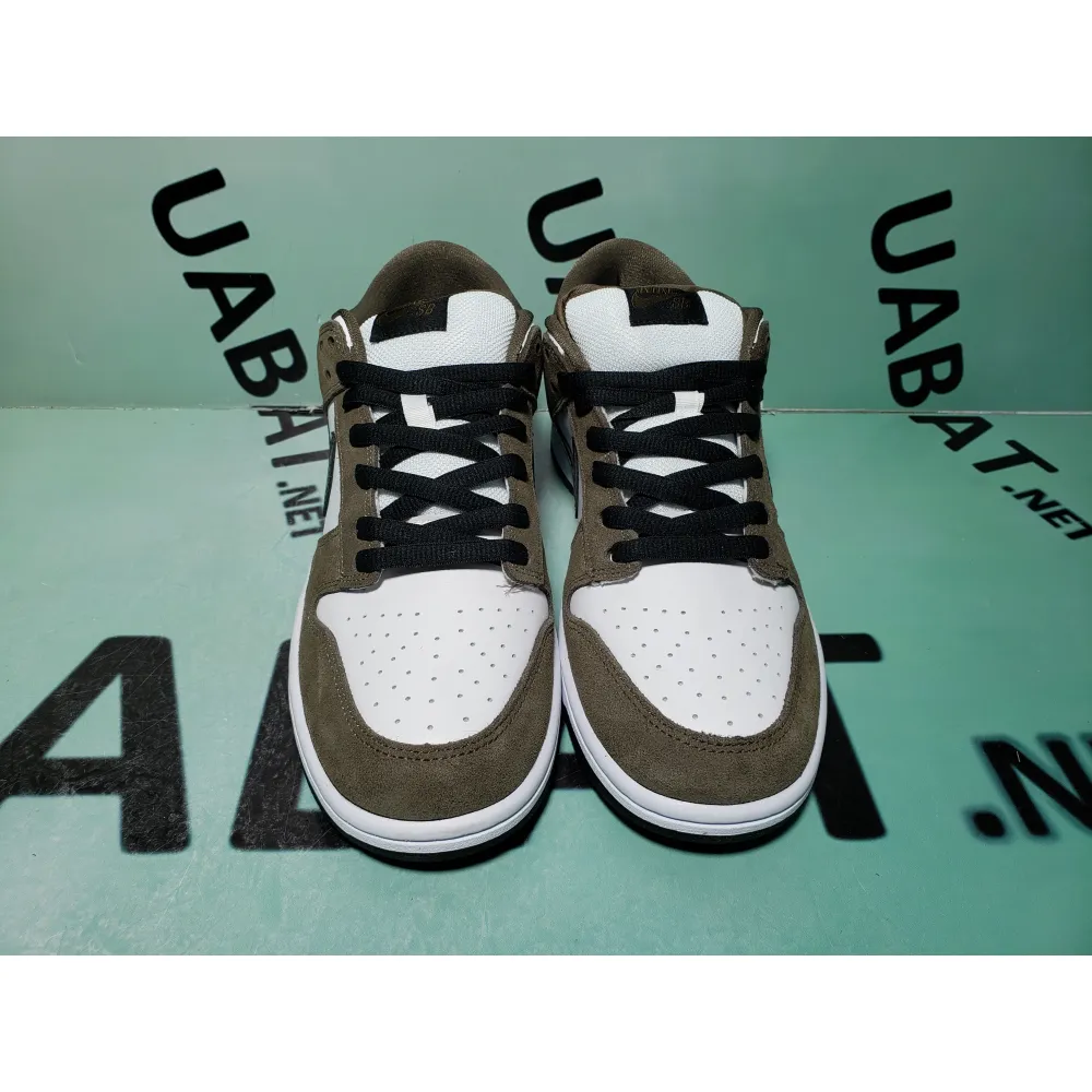 Uabat SB Dunk Low White Black Trail End Brown, 304292-102