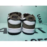 Uabat SB Dunk Low White Black Trail End Brown, 304292-102