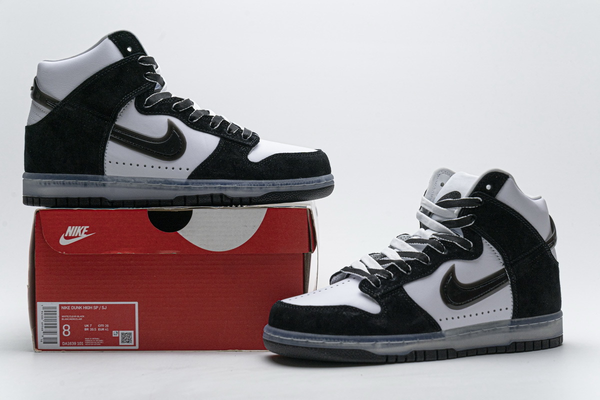 Uabat SB Dunk High Slam Jam White Black ,DA1639-101