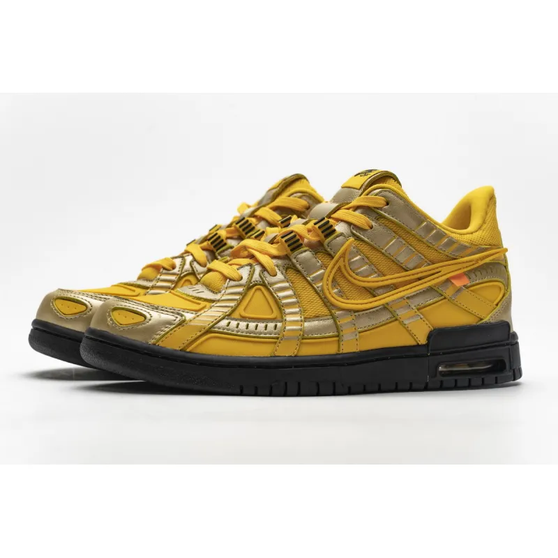 Uabat Air Rubber Dunk Off-White University Gold,CU6015-100