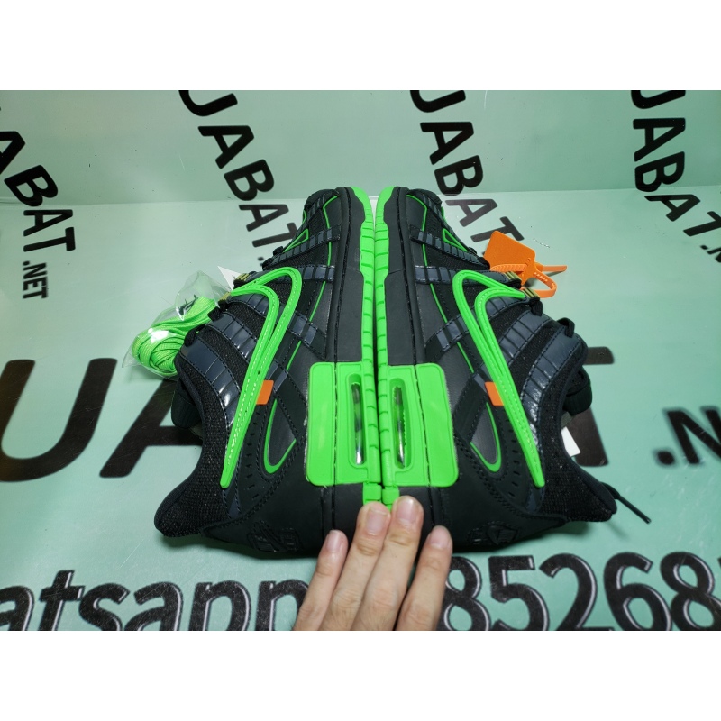 Uabat Air Rubber Dunk Off-White Green Strike,CU6015-001