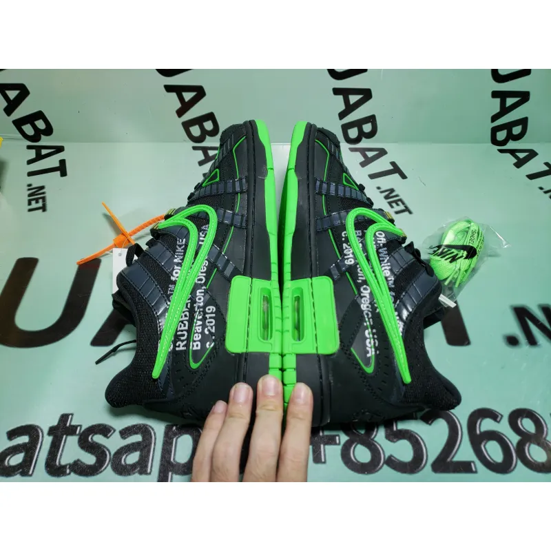 Uabat Air Rubber Dunk Off-White Green Strike,CU6015-001