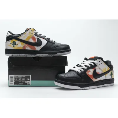 Uabat SB Dunk Low Raygun Tie-Dye Black ,BQ6832-001 01