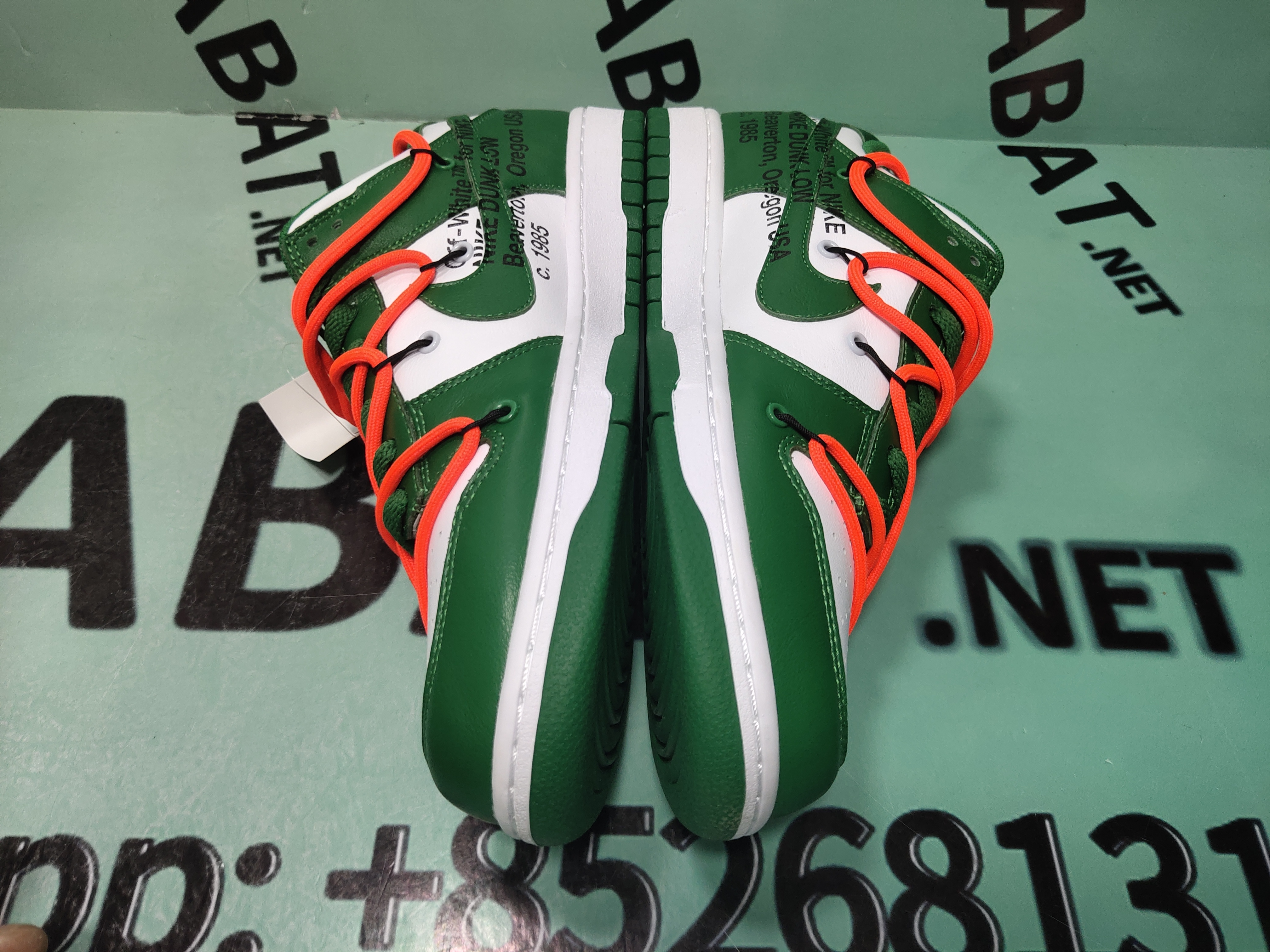 Uabat SB Dunk Low Off-White Pine Green ,CT0856-100