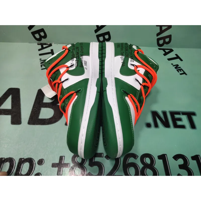 Uabat SB Dunk Low Off-White Pine Green ,CT0856-100