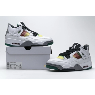 Uabat Jordan 4 Retro Lucid Green Rasta ,AQ9129-100 01
