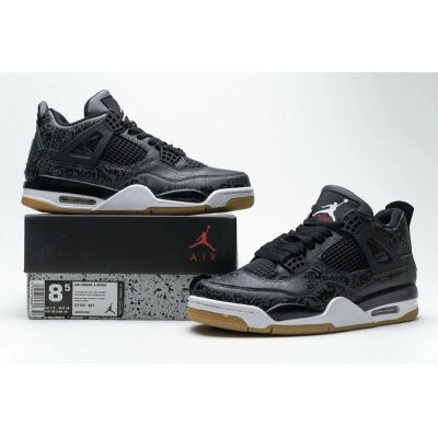 Uabat Jordan 4 Retro Laser Black Gum ,CI1184-001 01