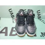 Uabat Jordan 4 Retro Laser Black Gum ,CI1184-001