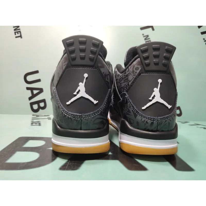 Uabat Jordan 4 Retro Laser Black Gum ,CI1184-001