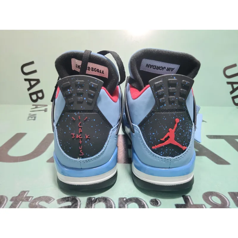 Uabat Jordan 4 Retro Travis Scott Cactus Jack ,308497-406
