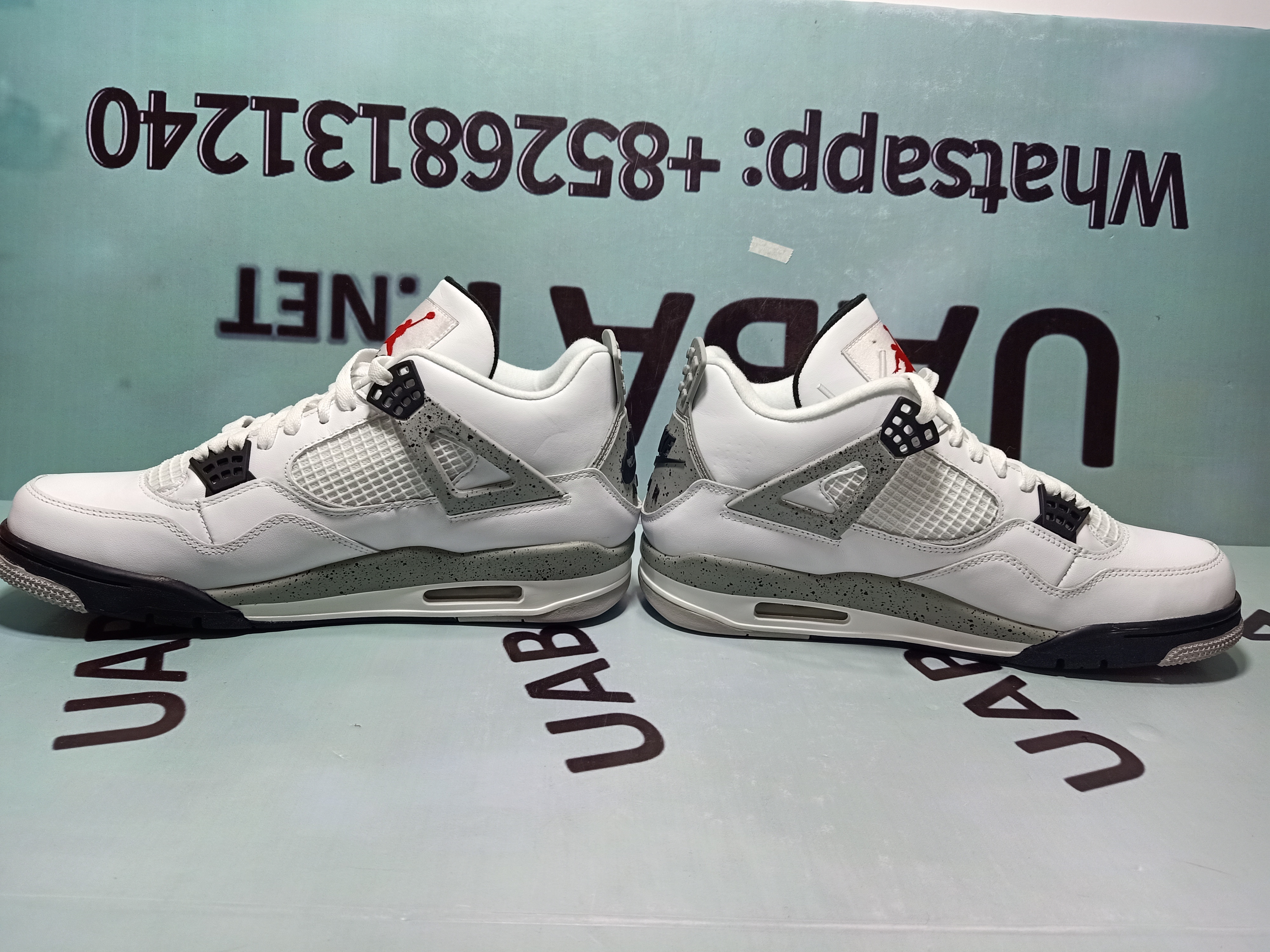 Uabat Jordan 4 Retro White Cement ,840606-192