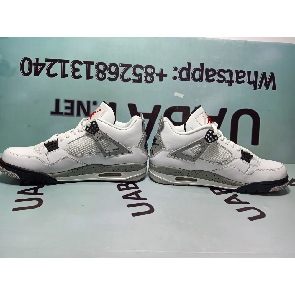 Uabat Jordan 4 Retro White Cement ,840606-192