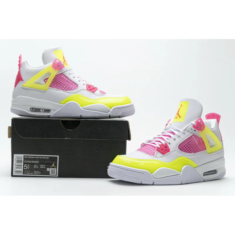 OG Jordan 4 White Lemon Pink ,CV7808-100