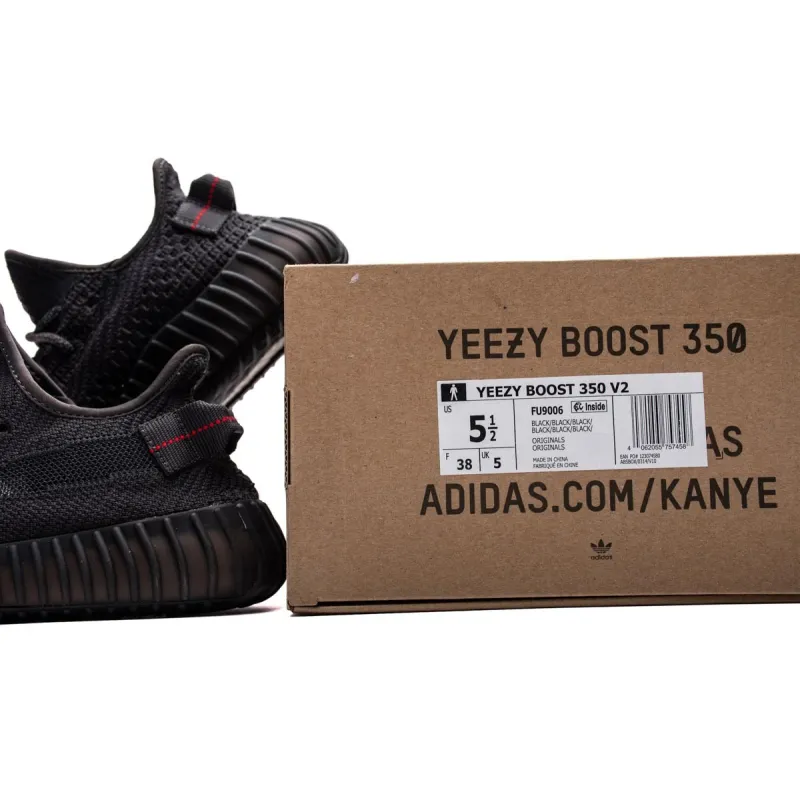 Uabat Yeezy Boost 350 V2 Black (Non-Reflective),FU9006