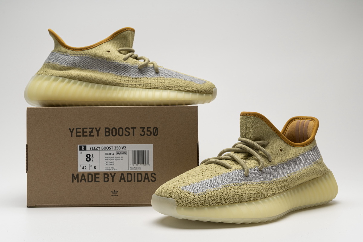 Uabat Yeezy Boost 350 V2 Marsh  ,FX9034