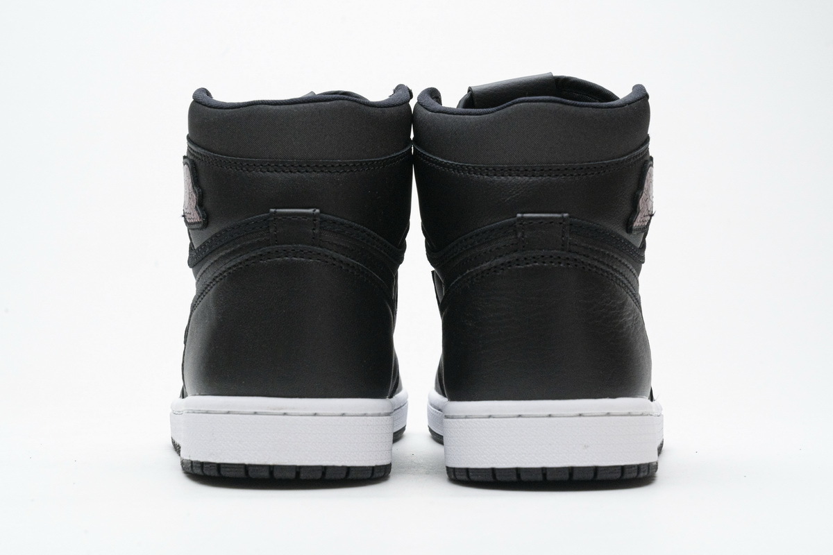 Uabat Jordan 1 Retro High Black Satin Gym Red ,555088-060