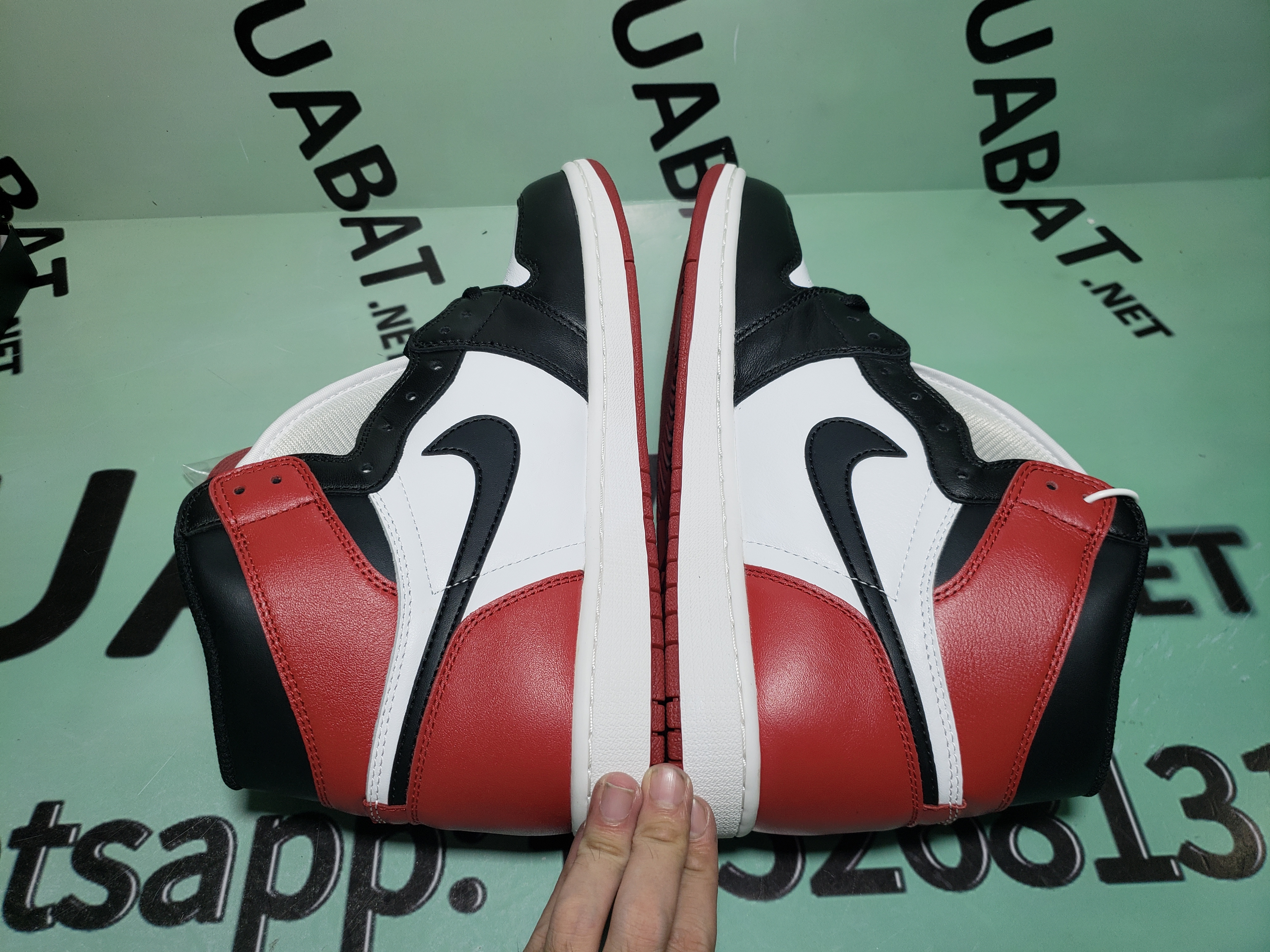 Uabat Jordan 1 Retro Black Toe (2016) ,555088-125