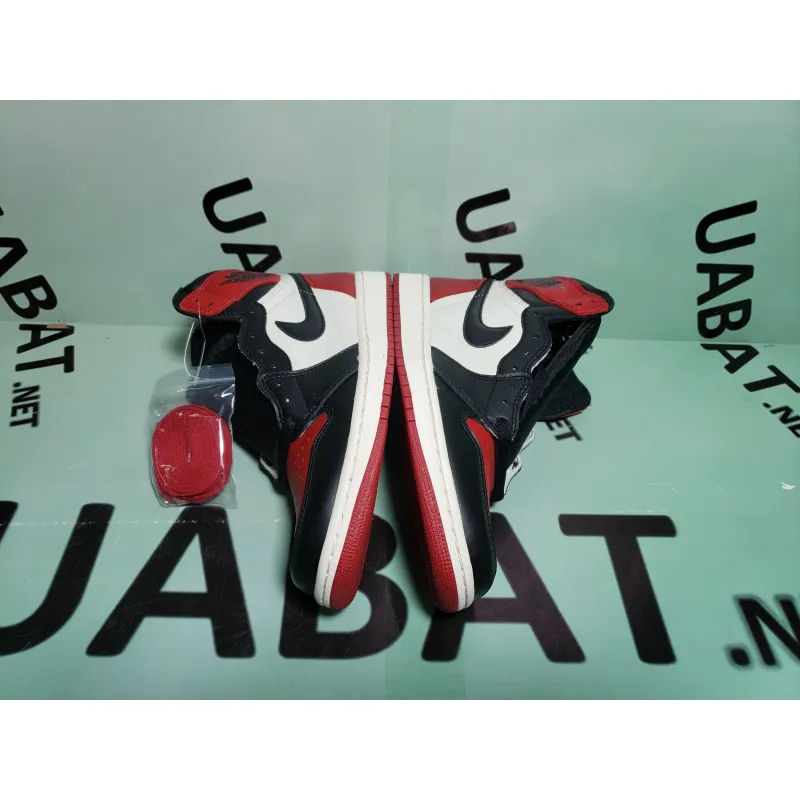Uabat Jordan 1 Retro High Bred Toe ,555088-610
