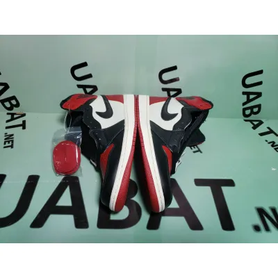 Uabat Jordan 1 Retro High Bred Toe ,555088-610 02