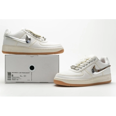 Uabat Air Force 1 Low Travis Scott Sail ,AQ4211-101 01