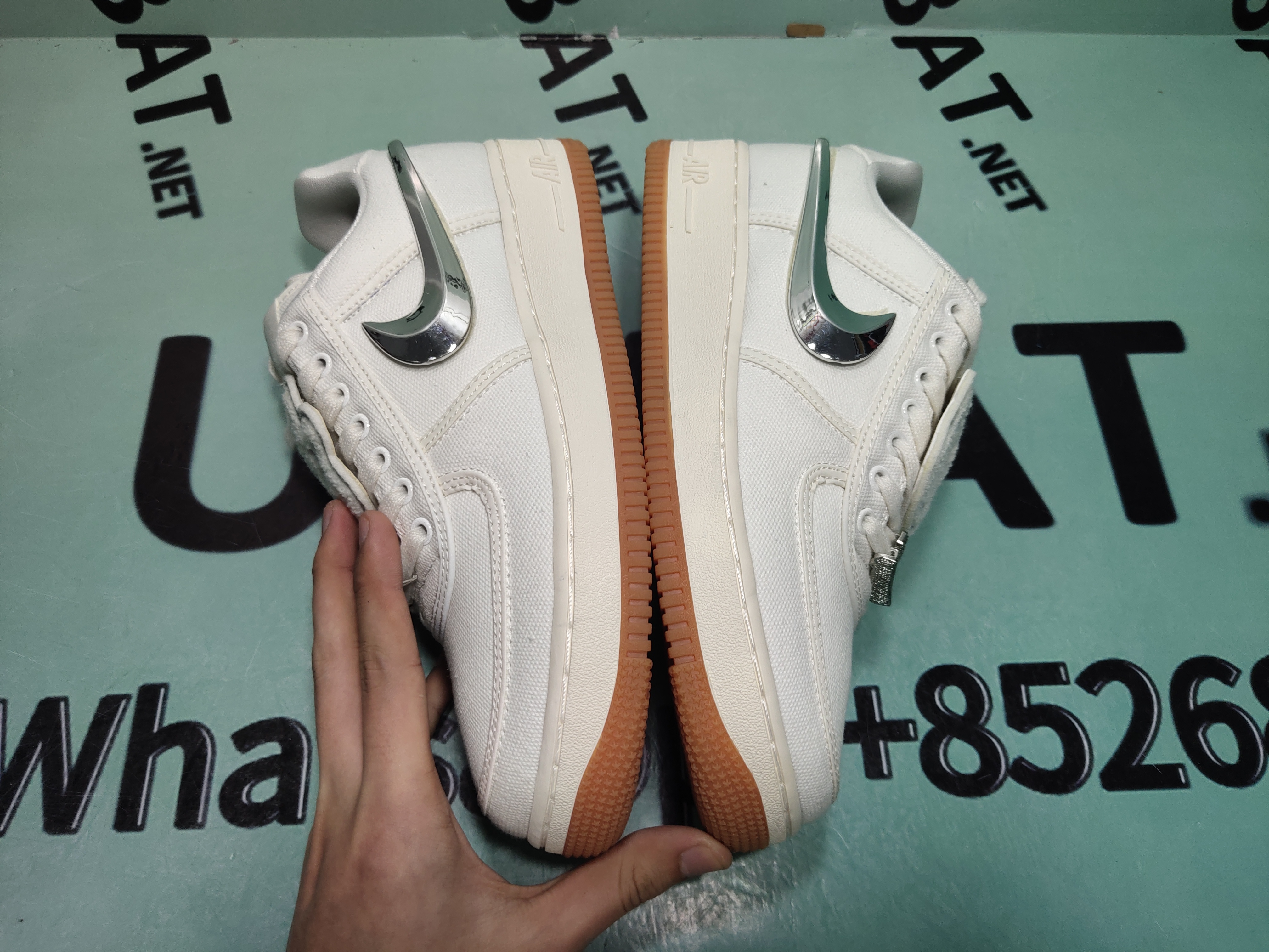 Uabat Air Force 1 Low Travis Scott Sail ,AQ4211-101
