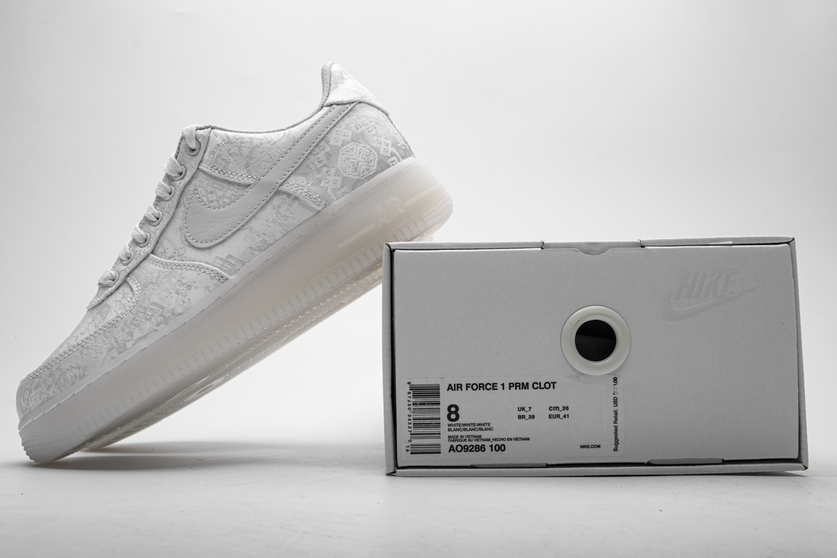 Uabat Air Force 1 Low CLOT 1WORLD (2018) ,AO9286-100