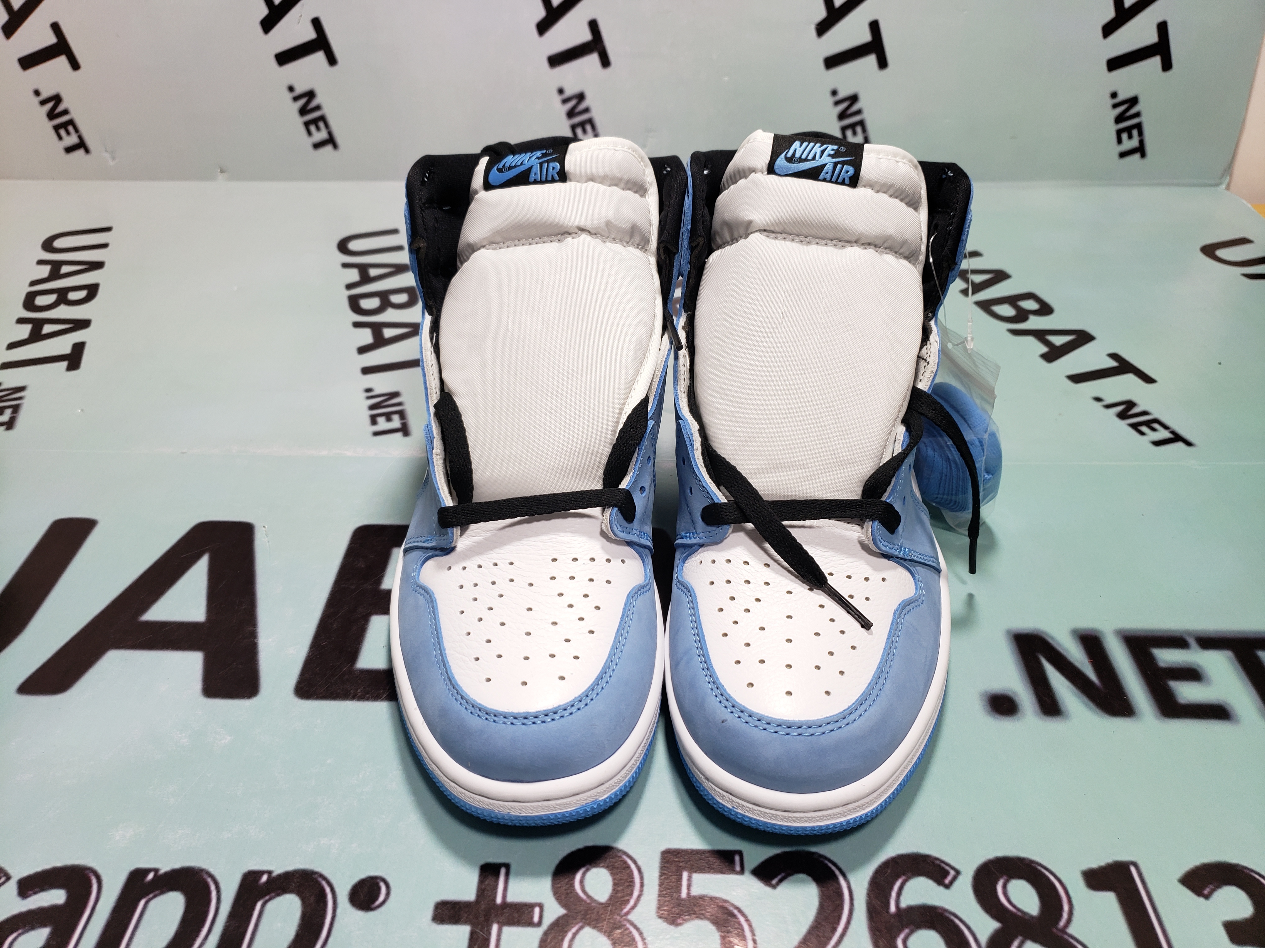 Uabat Jordan 1 Retro High White University Blue Black ,555088-134