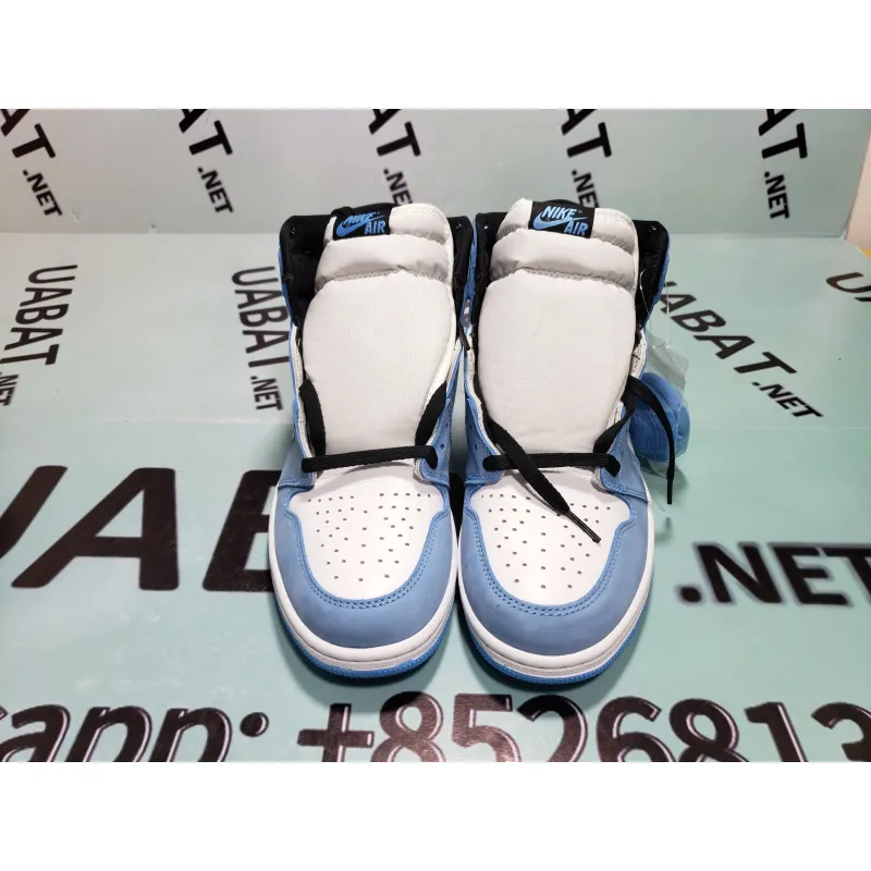Uabat Jordan 1 Retro High White University Blue Black ,555088-134