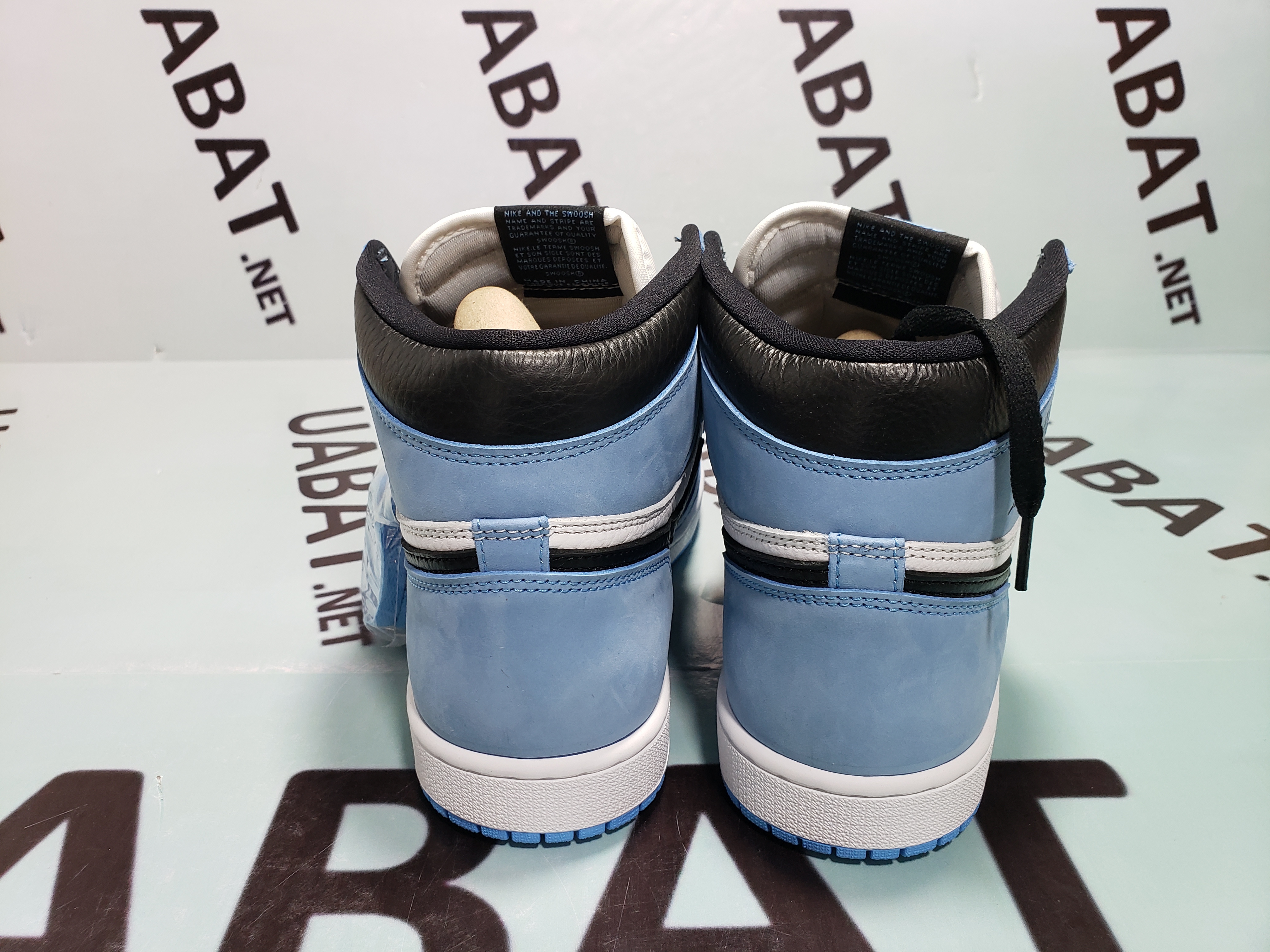 Uabat Jordan 1 Retro High White University Blue Black ,555088-134