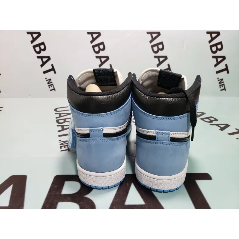 Uabat Jordan 1 Retro High White University Blue Black ,555088-134