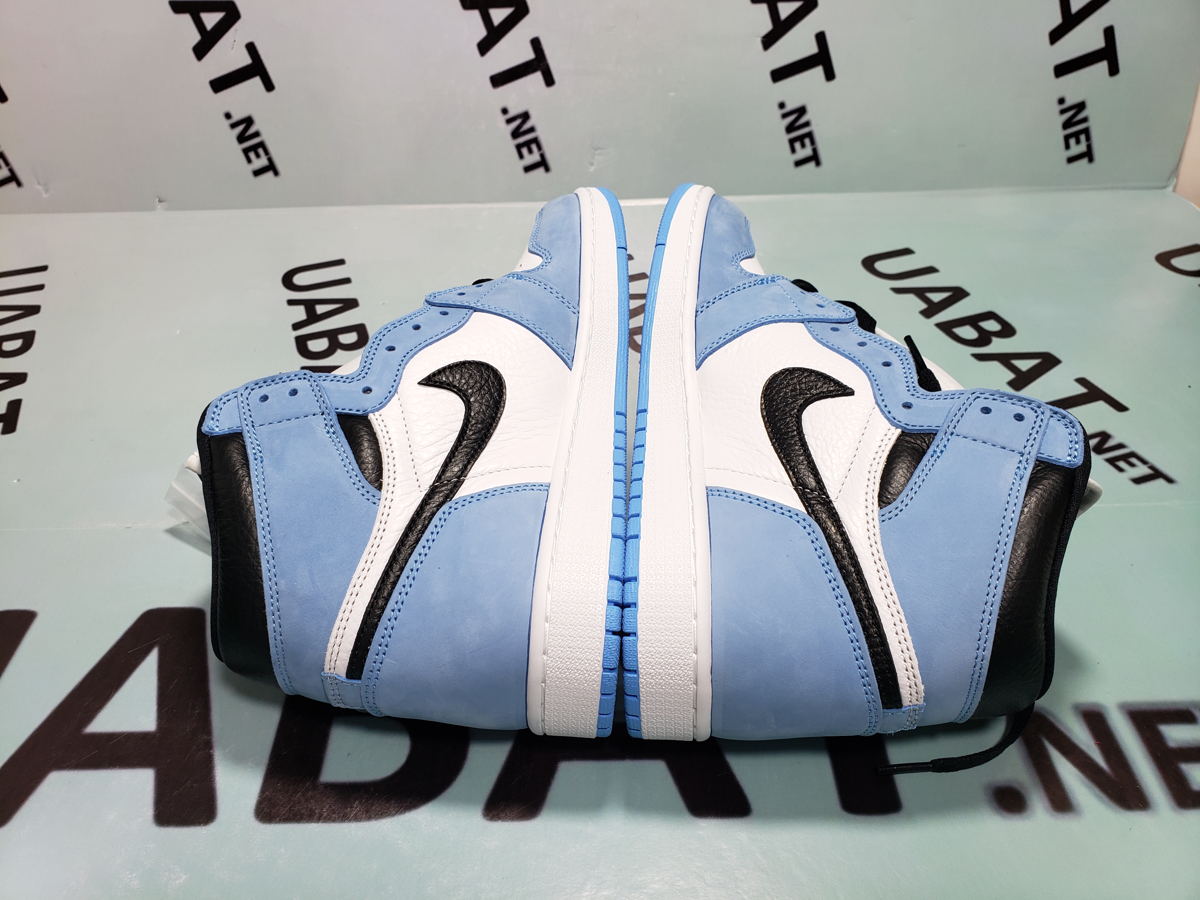 Uabat Jordan 1 Retro High White University Blue Black ,555088-134