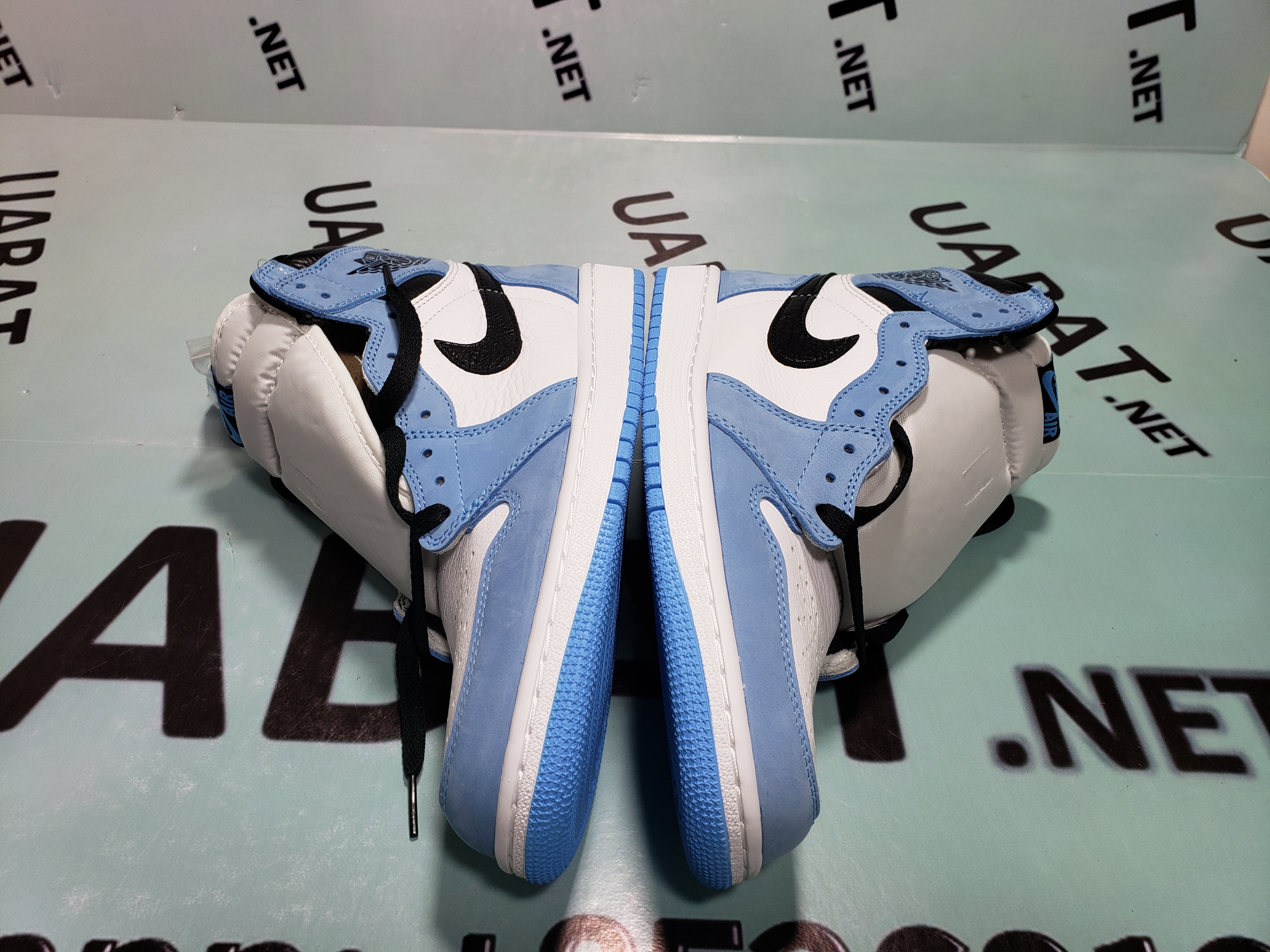 Uabat Jordan 1 Retro High White University Blue Black ,555088-134