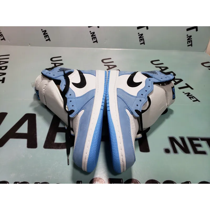Uabat Jordan 1 Retro High White University Blue Black ,555088-134