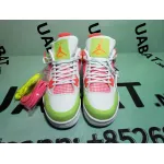 Uabat Jordan 4 Retro White Lemon Pink (GS) ,V7808-100