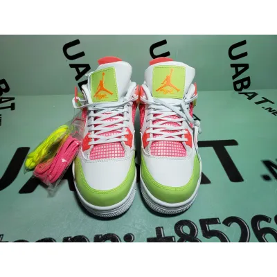 Uabat Jordan 4 Retro White Lemon Pink (GS) ,V7808-100 02