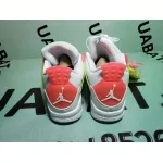 Uabat Jordan 4 Retro White Lemon Pink (GS) ,V7808-100