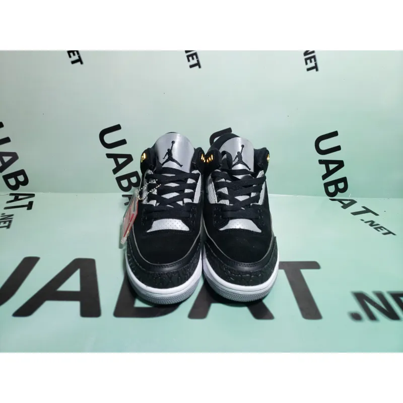 Uabat Jordan 3 Retro Tinker Black Cement Gold ,CK4348-007