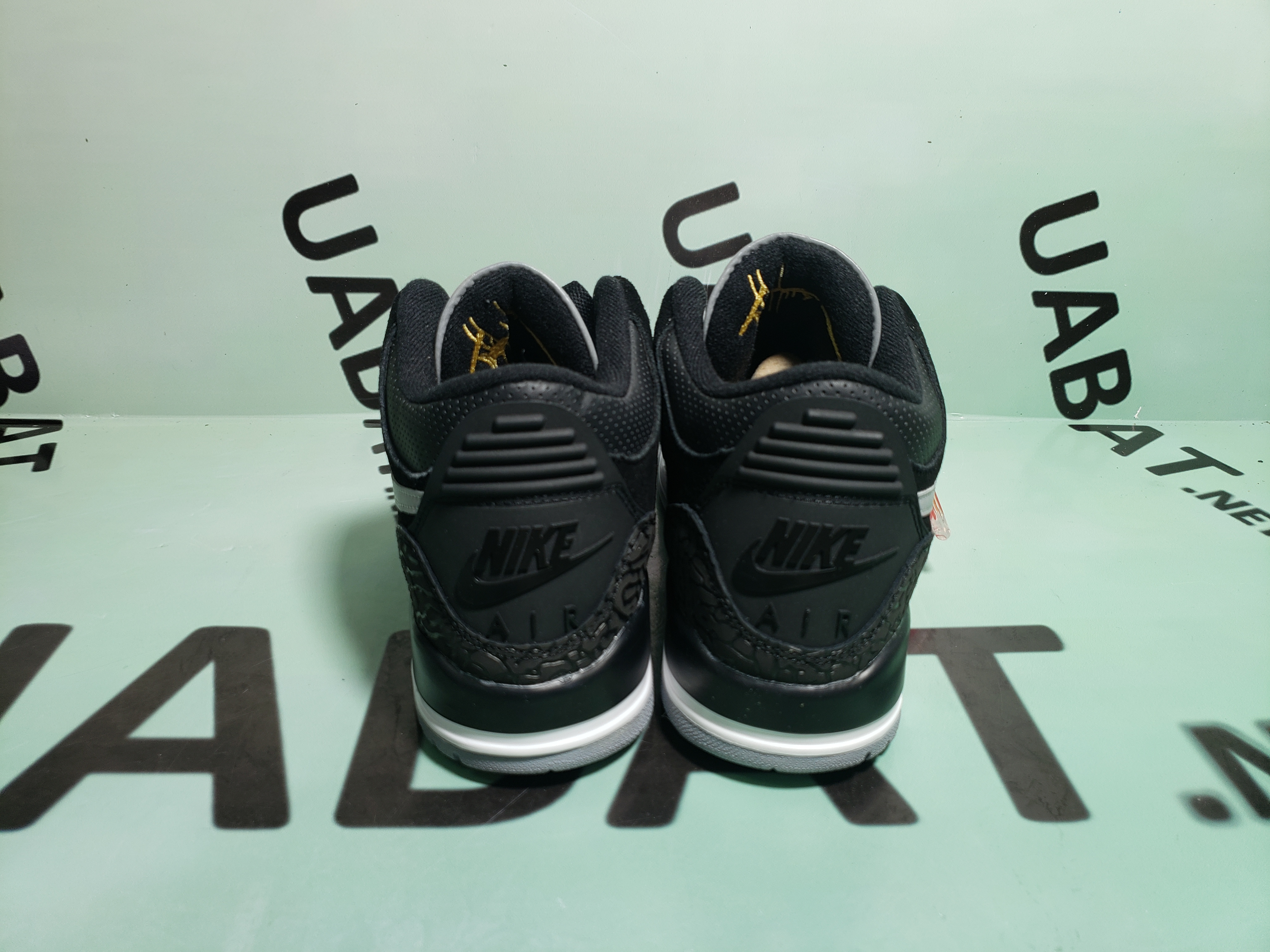 Uabat Jordan 3 Retro Tinker Black Cement Gold ,CK4348-007
