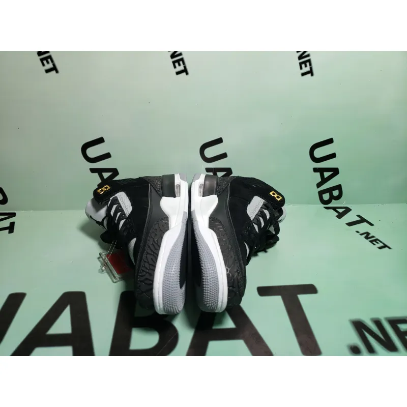 Uabat Jordan 3 Retro Tinker Black Cement Gold ,CK4348-007
