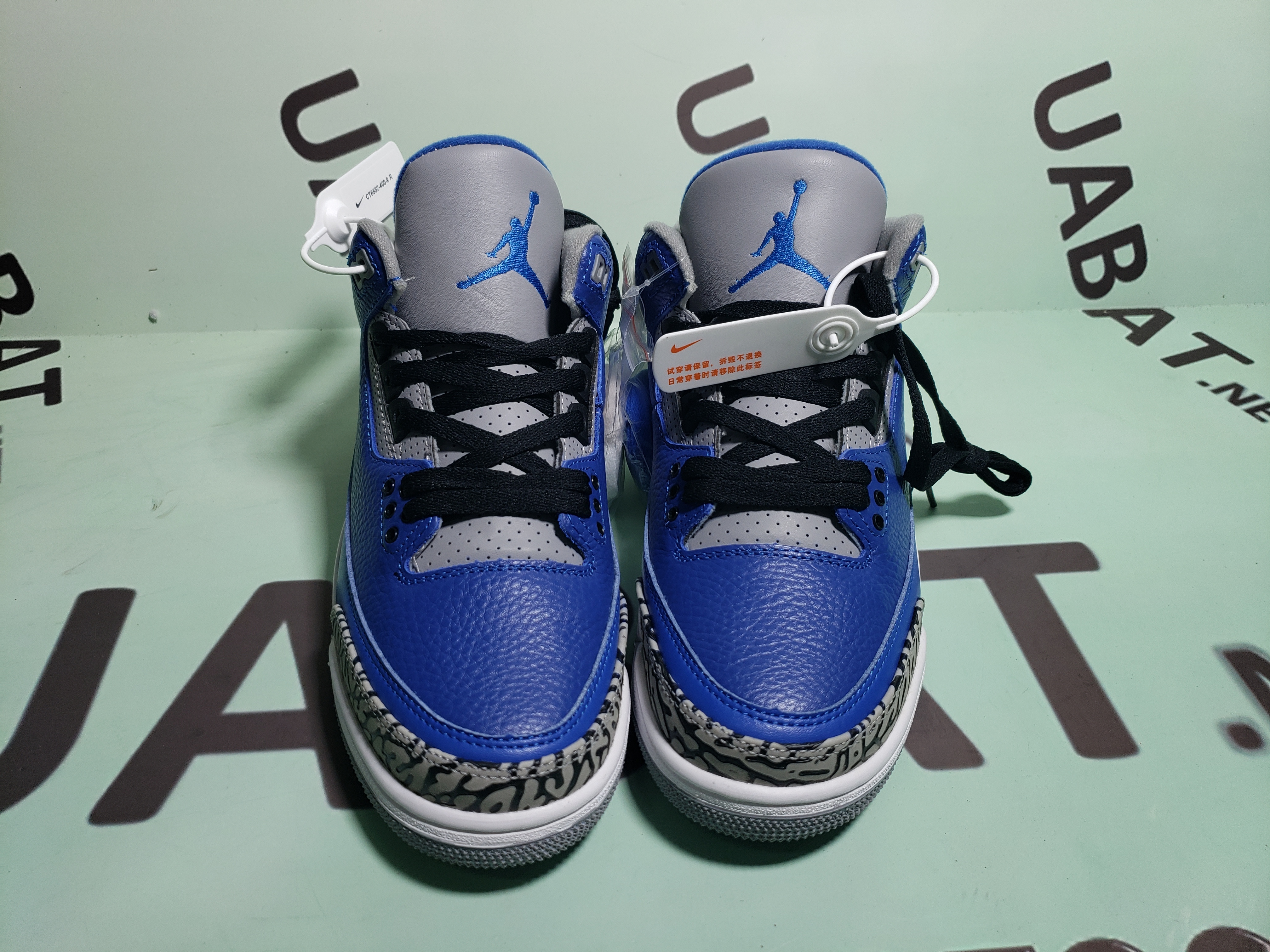 Uabat Jordan 3 Retro Varsity Royal Cement ,CT8532-400