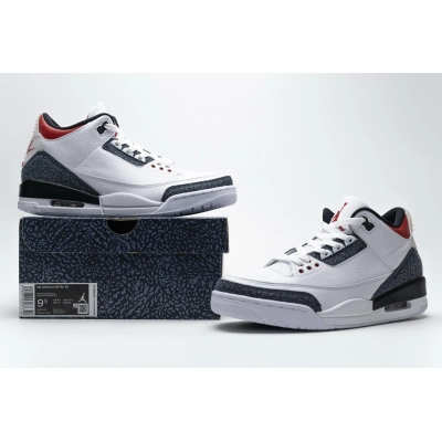 Uabat Jordan 3 Retro SE Fire Red Denim (2020) ,CZ6431-100 01