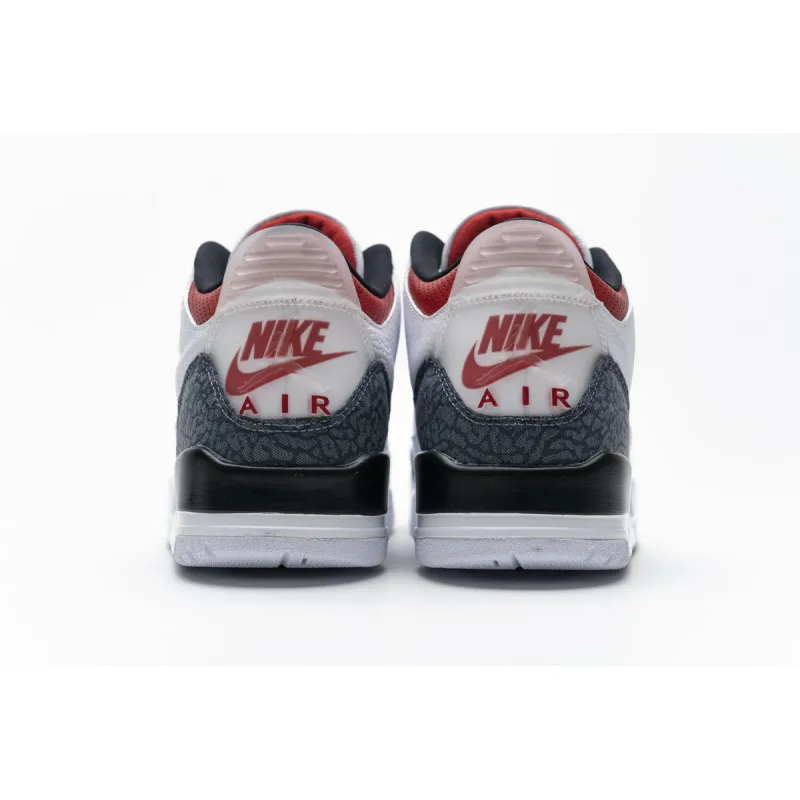 Uabat Jordan 3 Retro SE Fire Red Denim (2020) ,CZ6431-100