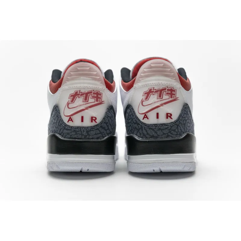 Uabat Jordan 3 Retro SE-T CO JP Fire Red Denim ,CZ6433-100