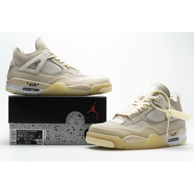 Uabat Jordan 4 Retro Off-White Sail, CV9388-100 01