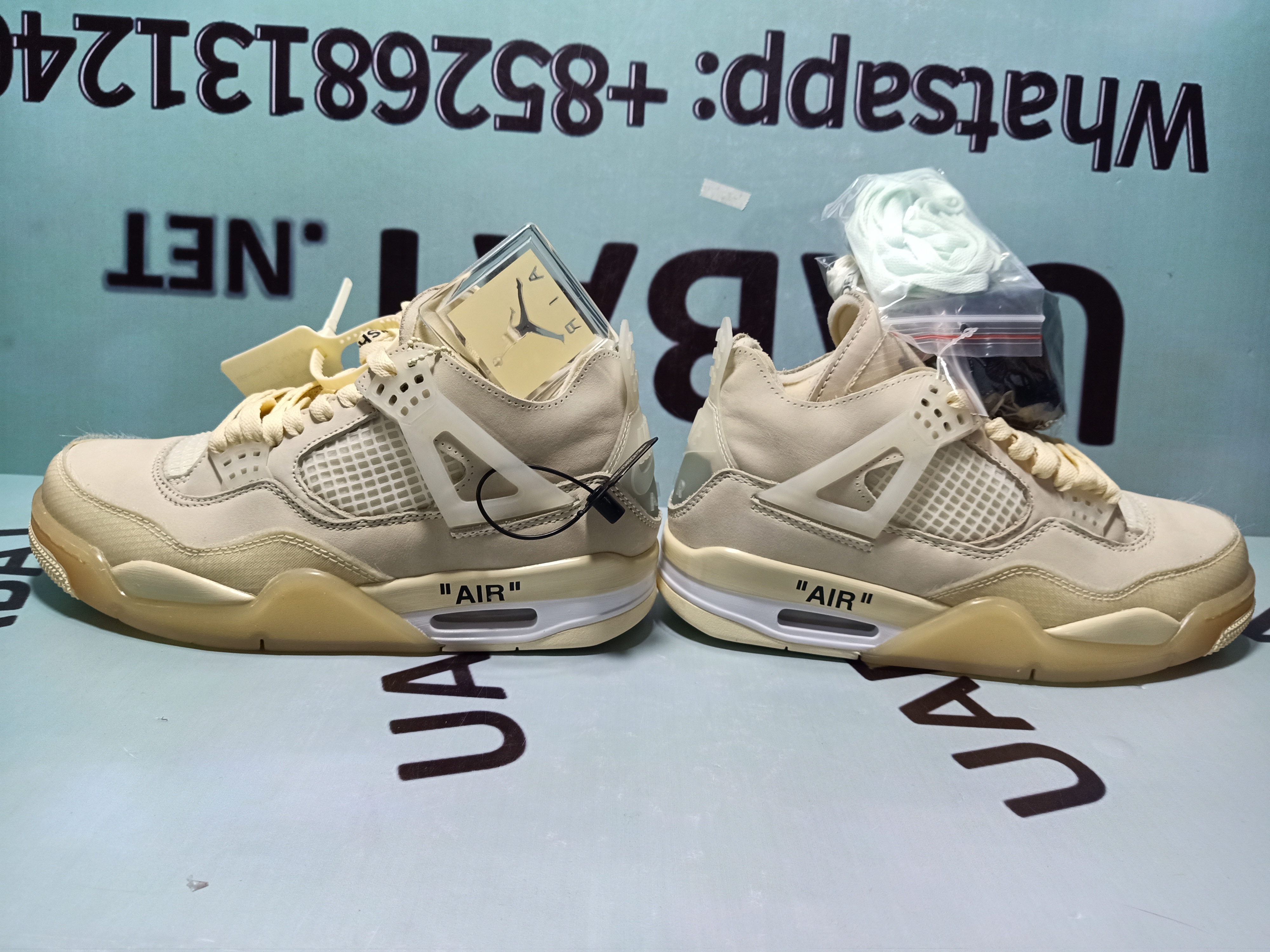 Uabat Jordan 4 Retro Off-White Sail, CV9388-100